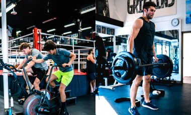 Boxing athlete performing cardio and strength training at Griffins Boxing Vancouver
